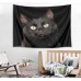 Wall Hanging Tapestry Livingroom Sheet Bedspread BlackCat Eyes glow in Night   253815393323
